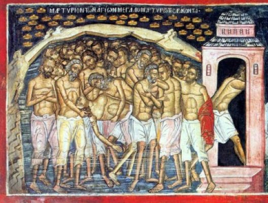 Slujba Sfinţilor 40 de Mucenici se oficiază anul acesta în data de 8 martie acolo unde nu este hram